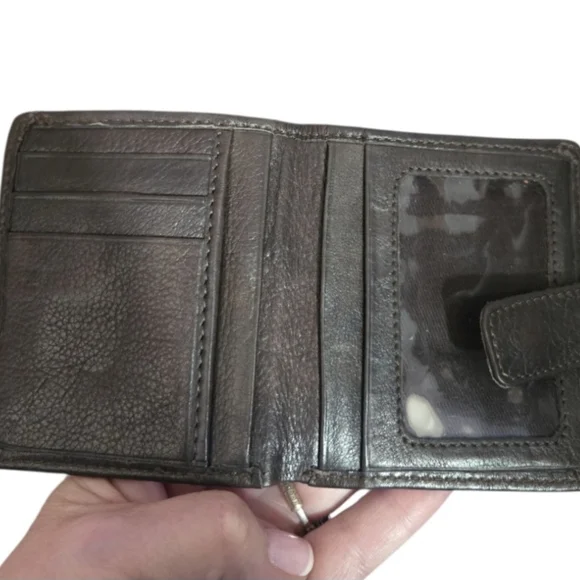 STS Ranchwear Dark Brown Leather Wallet - Picture 3 of 5